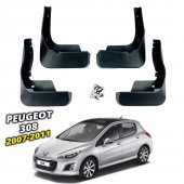 Бризковики для Peugeot 308 2007-2011 Хетчбек   Бризковики для Peugeot 308 2007-2011 Хетчбек